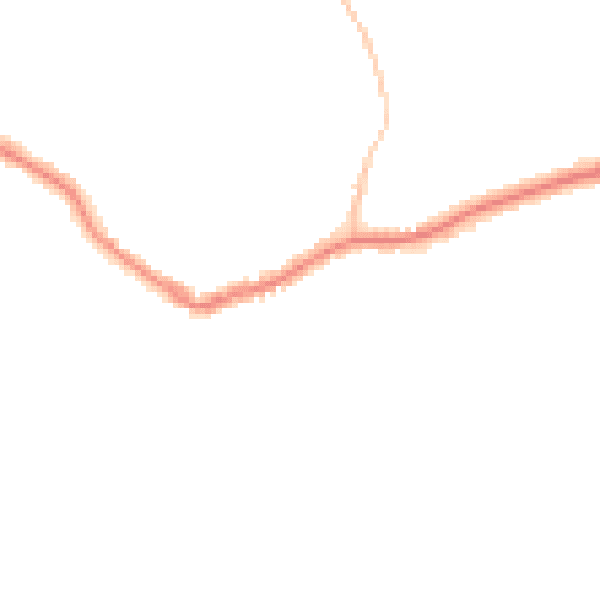 Night-time road noise heatmap for BN25 1RU