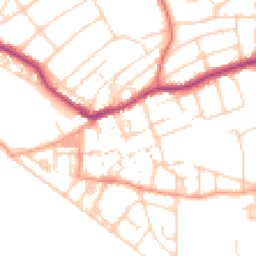 Daytime road noise heatmap for BN25 1RY