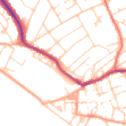 Daytime road noise heatmap for BN25 2BD