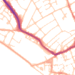 Daytime road noise heatmap for BN25 2BH
