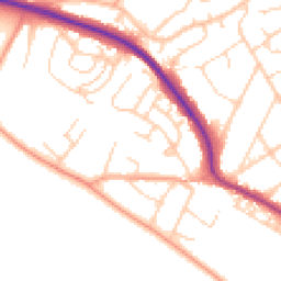 Daytime road noise heatmap for BN25 2NW