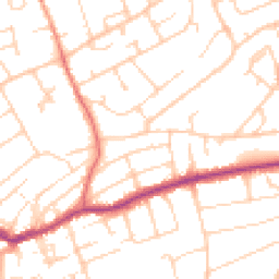 Daytime road noise heatmap for BN25 3ET
