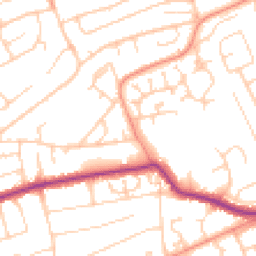 Daytime road noise heatmap for BN25 3NF