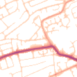 Daytime road noise heatmap for BN25 3NN