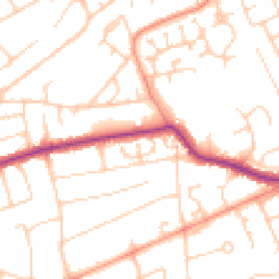 Daytime road noise heatmap for BN25 4QA