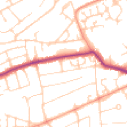 Daytime road noise heatmap for BN25 4QL