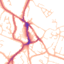 Daytime road noise heatmap for BN27 1DP