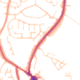 Daytime road noise heatmap for BN27 1DY