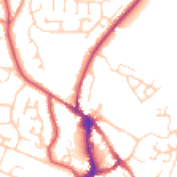 Daytime road noise heatmap for BN27 1EN