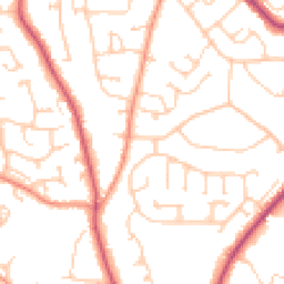 Daytime road noise heatmap for BN27 1EU