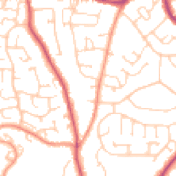 Daytime road noise heatmap for BN27 1NH