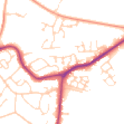 Daytime road noise heatmap for BN27 1NS