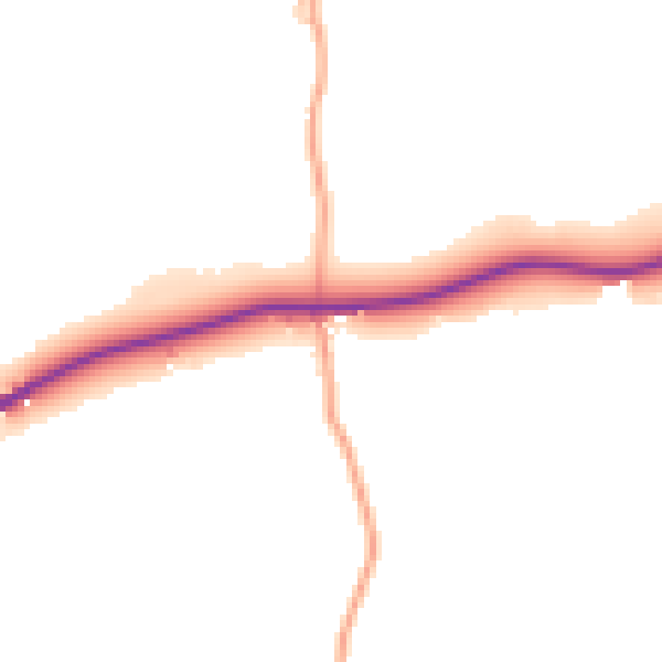 Daytime road noise heatmap for BN27 1QL
