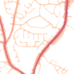 Daytime road noise heatmap for BN27 1TD