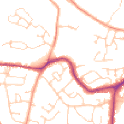 Daytime road noise heatmap for BN27 1UY