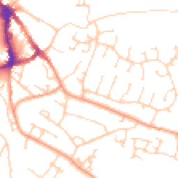 Daytime road noise heatmap for BN27 2LA