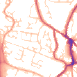 Daytime road noise heatmap for BN27 3BS
