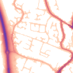Daytime road noise heatmap for BN27 3HF
