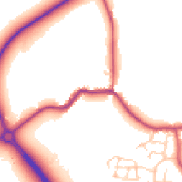 Daytime road noise heatmap for BN27 4DJ