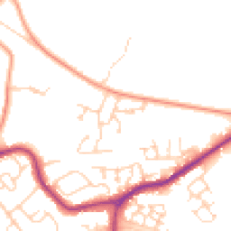 Daytime road noise heatmap for BN27 4FQ