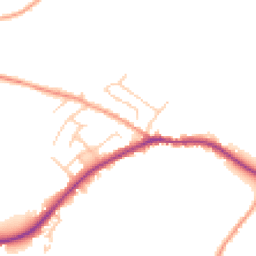 Daytime road noise heatmap for BN27 4NN