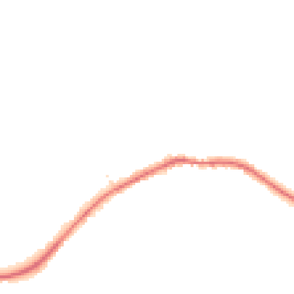 Night-time road noise heatmap for BN27 4NN