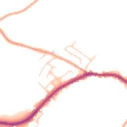 Daytime road noise heatmap for BN27 4NW