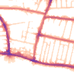 Daytime road noise heatmap for BN41 1AG