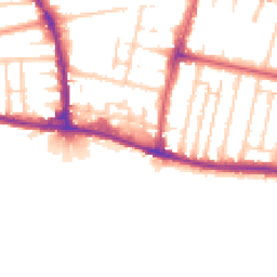 Daytime road noise heatmap for BN41 1BG