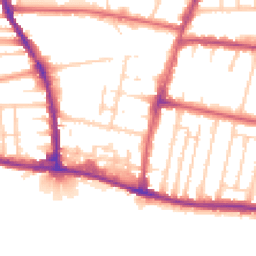 Daytime road noise heatmap for BN41 1DA