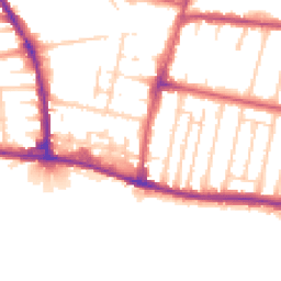 Daytime road noise heatmap for BN41 1DF
