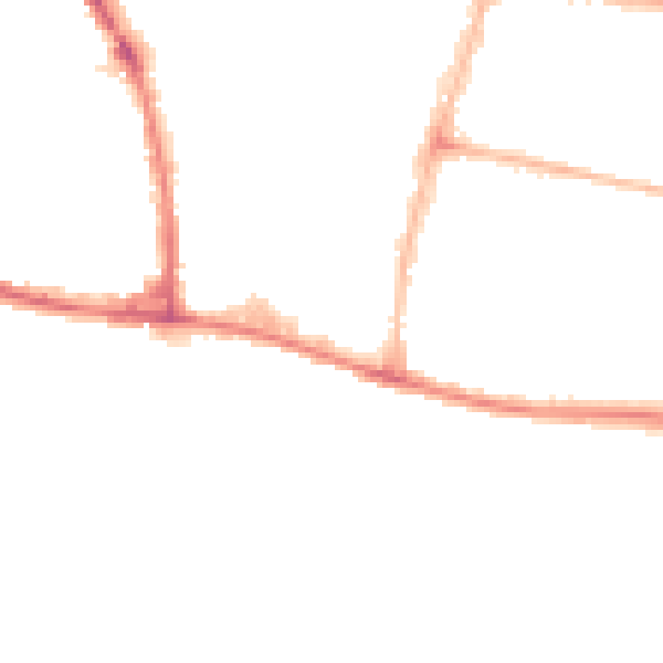 Night-time road noise heatmap for BN41 1DU