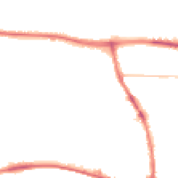Night-time road noise heatmap for BN41 1SX