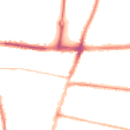 Night-time road noise heatmap for BN41 1XN