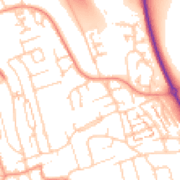 Daytime road noise heatmap for BN41 2EQ