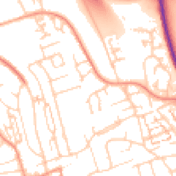 Daytime road noise heatmap for BN41 2ET