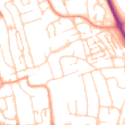 Daytime road noise heatmap for BN41 2FD
