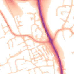 Daytime road noise heatmap for BN41 2GU