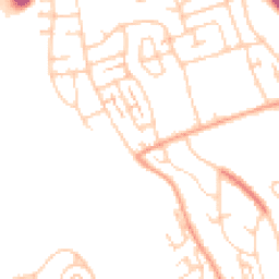 Daytime road noise heatmap for BN41 2WR