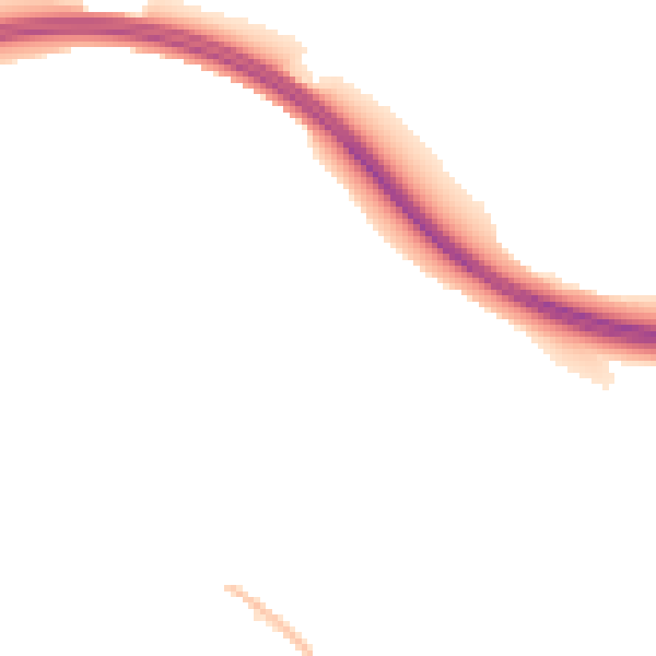 Night-time road noise heatmap for BN41 2YW