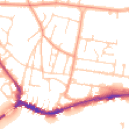 Daytime road noise heatmap for BN43 5AA