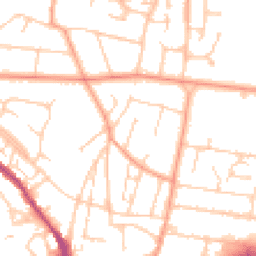 Daytime road noise heatmap for BN43 5AR