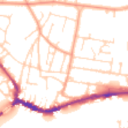 Daytime road noise heatmap for BN43 5AT