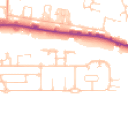 Daytime road noise heatmap for BN43 5BF