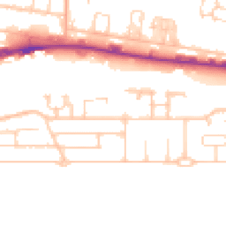 Daytime road noise heatmap for BN43 5BX