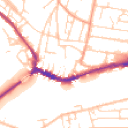Daytime road noise heatmap for BN43 5DT
