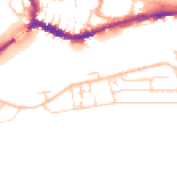 Daytime road noise heatmap for BN43 5RX