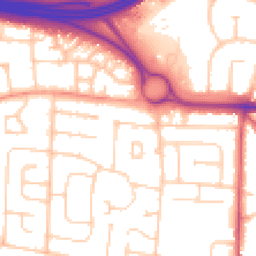 Daytime road noise heatmap for BN43 6LB