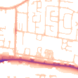 Daytime road noise heatmap for BN43 6LN