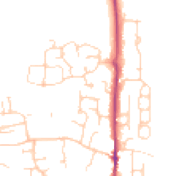Daytime road noise heatmap for BN5 9BW